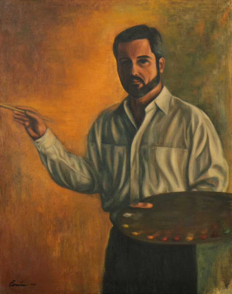 Self-portrait with beard