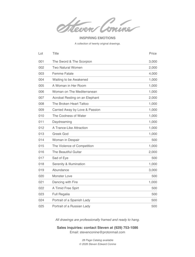 Inspiring Emotions Price List