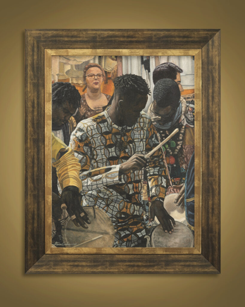 "Spectacle in Madrid" oil painting by Steven Conine